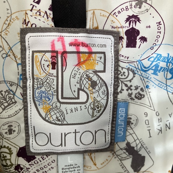 Women’s Thin SkiJacket/Coat, Black/Gray, Large; Full Front Zipper, Burton - Picture 7 of 11